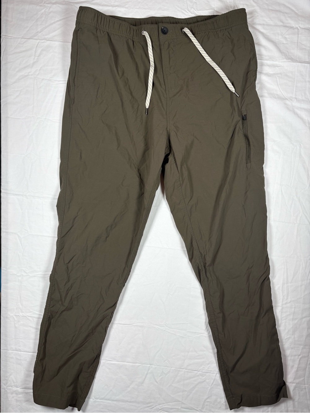 Vuori Ripstop Olive Lightweight Drawstring Joggers